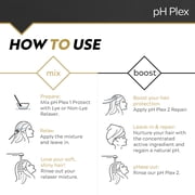 pH Plex Relaxer Steps 1 & 2 Protect & Repair - Hair Care Treatment - Use with Home Hair Relaxer Products - Salon Quality Professional Results at Home - 1 Sachet of Steps 1 & 2