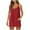 Red_II, variant on Mrat Women's Fashion Women Jumpsuits Summer V-Neck Sleeveless Solid Pockets Rompers for Women Summer Casual Pullover Dress Plus Size White Jumpsuit White 2XL