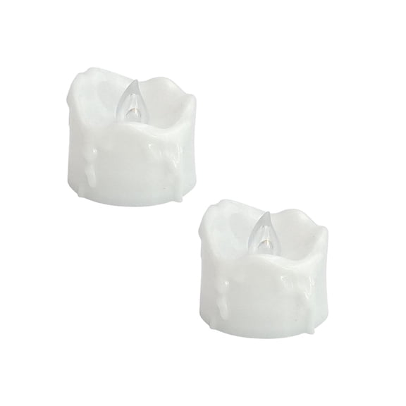 2Pack Led Flameless Electronic Candle Night Light With Timer Warm White Decorative Tealight For Home Ambience Night Lights Home Decor