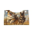 thumbnail image 2 of Pofeuu Farm Corgi German Shepherd Print Tissue Box Cover, Modern Decorative PU Leather Rectangular Tissue Box Case Organizer Holder for Vanity Countertop, Night Stands, Livingroom, 2 of 7