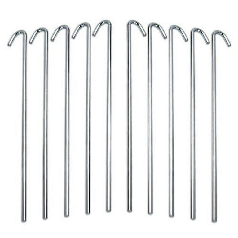 30pc Galvanized Steel Tent Pegs Garden Stakes Heavy Duty Rust Free Walmart