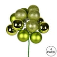 thumbnail image 2 of Vickerman 12" Lime Ball Ornament Christmas Pick, 4 per set, 2 of 2