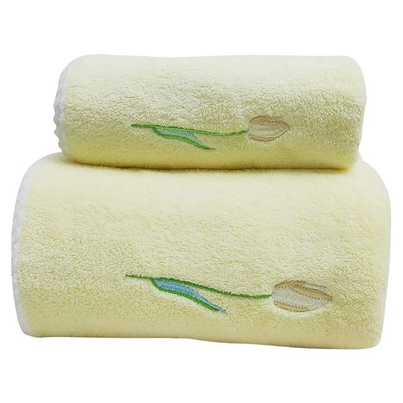 FUYPSE Bath Towels On Clearance Coral Velvet Towel Towel Cover Towel Baby and Children's Soft Absorbent Flower for Home Use - 2025 New Arrivals