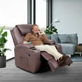 Vineego 360° Swivel PU Leather Chair with Massage Function Adjustable