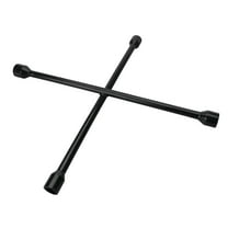 Performance Tool W12 22-in 4-Way Lug Wrench: Fits 7/8, 15/16, 1, and 1-1/16-in Nuts, Made of Drop Forged Steel, Star-Shaped Design, Powder Coated, SAE/Metric, Black