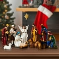 thumbnail image 3 of KUETH Indoor Nativity Set Christmas Nativity Scene Holiday Family Gift Religious Decorations 13 Pieces 7 inch, 3 of 6