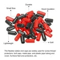 thumbnail image 4 of Unique Bargains 50pcs Rubber End Caps Cover Assortment 5.5mm Screw Thread Protector for Screw Bolt Black Red, 4 of 5