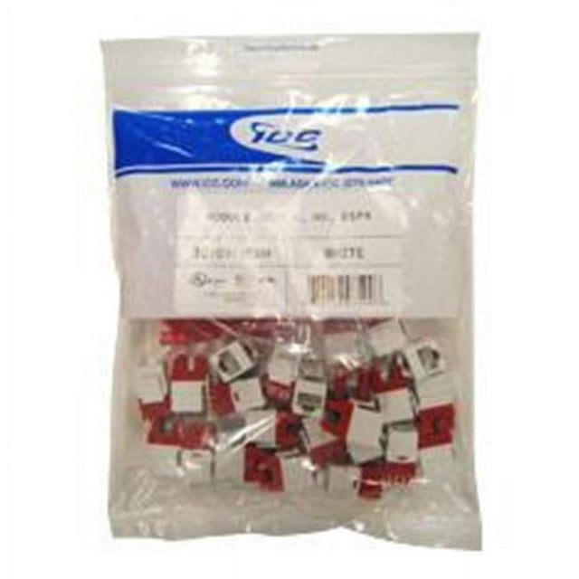 ICC IC107F6CWH CAT 6 HD Jack 25 Pack, White