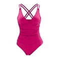thumbnail image 5 of MSJUHEG 1 Piece Swimsuit,Swimwear Monokinis,Shapewear Swimsuits for Women,Swimsuits for Women 2025,Bathing Suit for Women,Womens Tankini Bathing Suits,Push Up Bathing Suits for Women Hot Pink L, 5 of 5