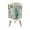 Color 1, variant on Boho Small Trash Can with Lid Elegant Ginkgo Leaves Gold 1.8 Gallon Dog Proof Trash Can Round Garbage Can Waste Bin Wastebasket for Bathroom Bedroom Living Room