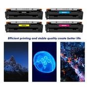 414A Toner Cartridge 4-Pack with Chip Compatible for 414A 414X Color LaserJet Pro MFP M479 M479fdw M479fdn M454 M454dn M454dw Enterprise MFP M480f (Black, Cyan, Magenta, Yellow)