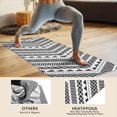 thumbnail image 4 of Black Geometric Pattern Hot Yoga Mat Towel Non Slip for Hot Yoga - Quick-Drying Yoga Mat Cover with 4 Corner Pockets with Travel Bag - Hot Yoga Towel Non Slip Grip Moisture Wicking Sweat 70"x26", 4 of 6