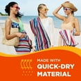 Kaufman - 2 Pack Royal Stripe Beach Towel, 100% Cotton, 32x62, Assorted ...