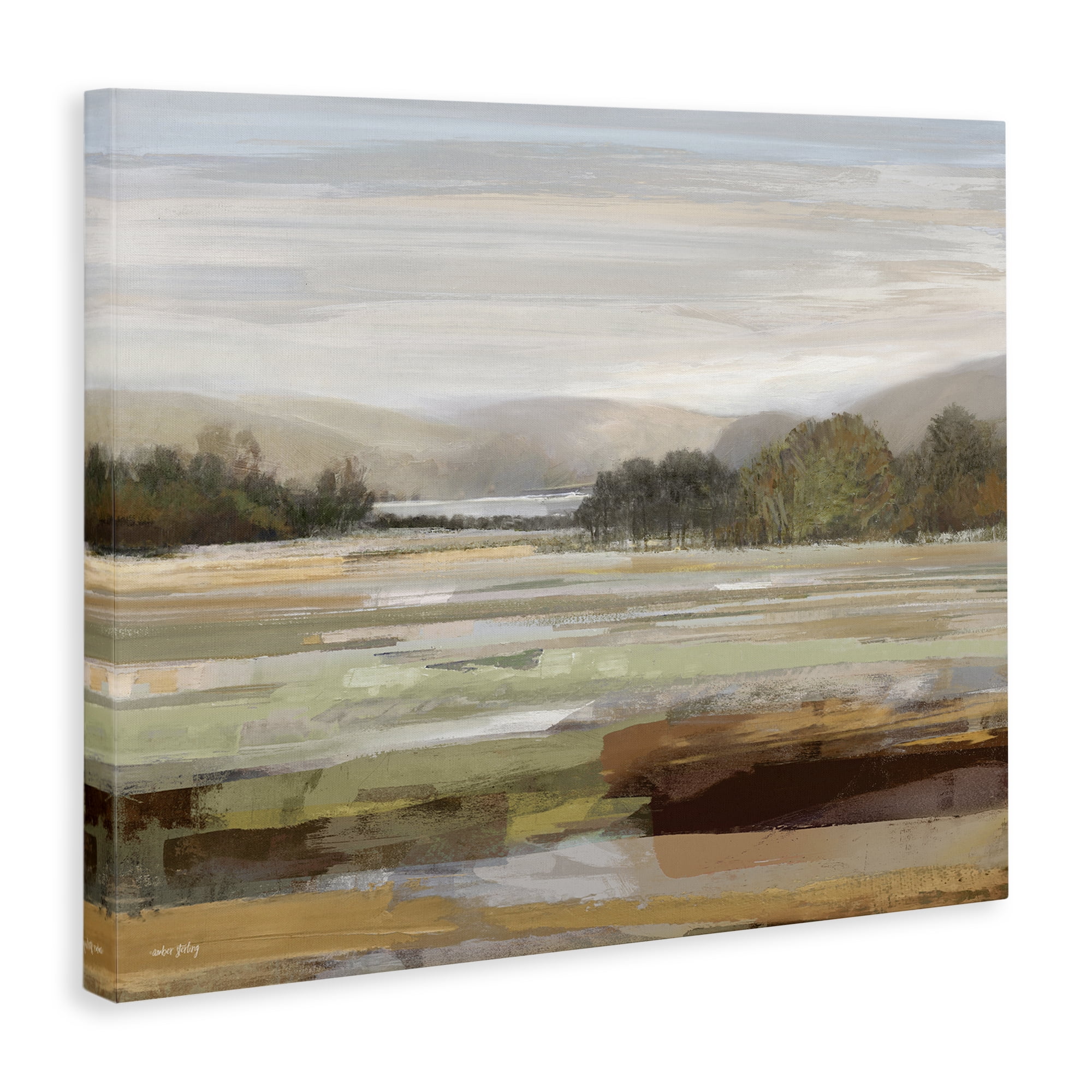 Stupell Industries Idyllic Countryside View Landscape & Nature Painting Wrapped Canvas Art Print Wall Art, 48 x 36