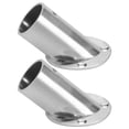 thumbnail image 3 of 2pcs Shower Rod Holder Towel Rod Support Closet Pole Socket Rod End Supports, 3 of 8