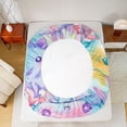 thumbnail image 5 of jejeloiu Colorful Cute Axolotl Twin Sheet Sets,Watercolor Oil Painting Twin Fitted Sheet,Ocean Sea Animal Flat Sheet For Girl,Luxury Bedroom Decor,3-Piece, 5 of 7