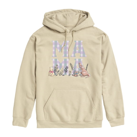 Winnie The Pooh - Mama Grid - Men's Fleece Hoodie Sweatshirt