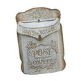 thumbnail image 5 of deevoka Embossed Wall Mailbox Drop Box Farmhouse Magazines Hotel Holder Door Postbox Retro Gray, 5 of 9