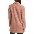 thumbnail image 2 of FLEURETTE womens  Double Breasted Wool Coat, 10, Red, 2 of 3