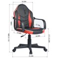thumbnail image 2 of Topcobe Gaming Chair, Computer Racing Chair Ergonomic Leather Chair, Height Adjustable Office Chair, Red, 2 of 7