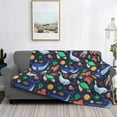 thumbnail image 2 of Naloa The Underwater World Flannel Blankets - Thick and Warm Blanket for Winter, Soft Fuzzy Plush King Blanket for All Seasons60"x50", 2 of 6
