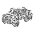 thumbnail image 1 of LE-J901 3300PCS Technic Car Series Compatible MOC 2425 G63AMG 6X6 LAND CRUISER Set Model Building Blocks Bricks Kids Cars Toys, 1 of 6