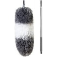 thumbnail image 3 of SHELLTON 100 Inch Extendable Cobweb Duster, Scratch-Resistant Cover, Stainless Steel Pole, Detachable Bendable Head, Washable, 3 of 7