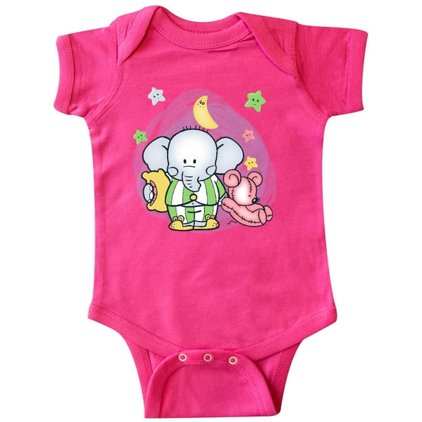 INKtastic Elephant Pajamas Infant Creeper