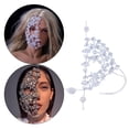 thumbnail image 4 of Máscara Facial De Diamantes De Imitación De Moda Accs Sexy De Media Cara De 1 Pieza Para Mujeres De Mascarada Sunnimix Escudo de media cara, 4 of 8