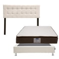thumbnail image 1 of Colchon Matrimonial Nautilus+Box Base Cama+ Cabecera Catania Beige, 1 of 8