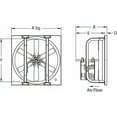 thumbnail image 2 of Dayton Supply Fan, Standard Duty, 42 in Blade Dia, 1/3 to 1-1/2 HP 1WDC8, 2 of 2