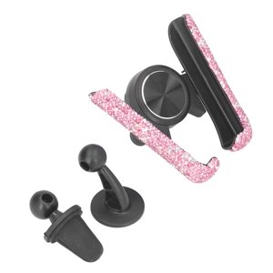 Support de téléphone de voiture, Bling Support de téléphonie de voiture Véhicule Cradle de téléphone cellulaire réglable Auto Cell Phone Mount Universal pour les femmes filles