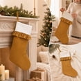 thumbnail image 5 of Large Christmas Stocking Non-Woven Hanging Decoration Gift Pouch for Fireplace Mantel Tree Wall Holiday Home Ornament, 5 of 7