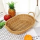 thumbnail image 1 of Platos de frutas Cesta de aperitivos de imitación de ratán para sala de estar Cesta de almacenamiento de verduras de cocina Cesta de picnic Cesta de pan Cesta de frutas para el hogar Akmoler, 1 of 9