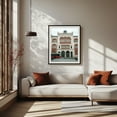 thumbnail image 2 of Captain Misa's Edifice, Belgrade - Donji Milanovac Serbia Photography Architecture City Street Photography Travel Poster Vintage Black Framed Wall Art Print 18 x 24 inches, 2 of 4