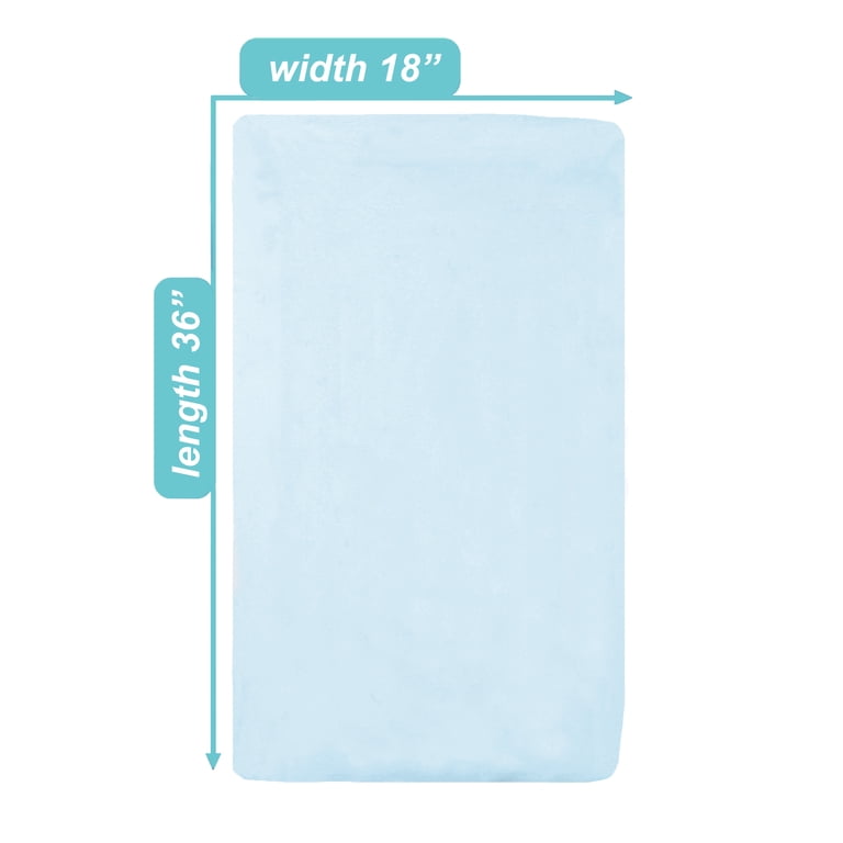TL Care Jersey Knit Cradle Sheets, 3 Pack Blue photo 2