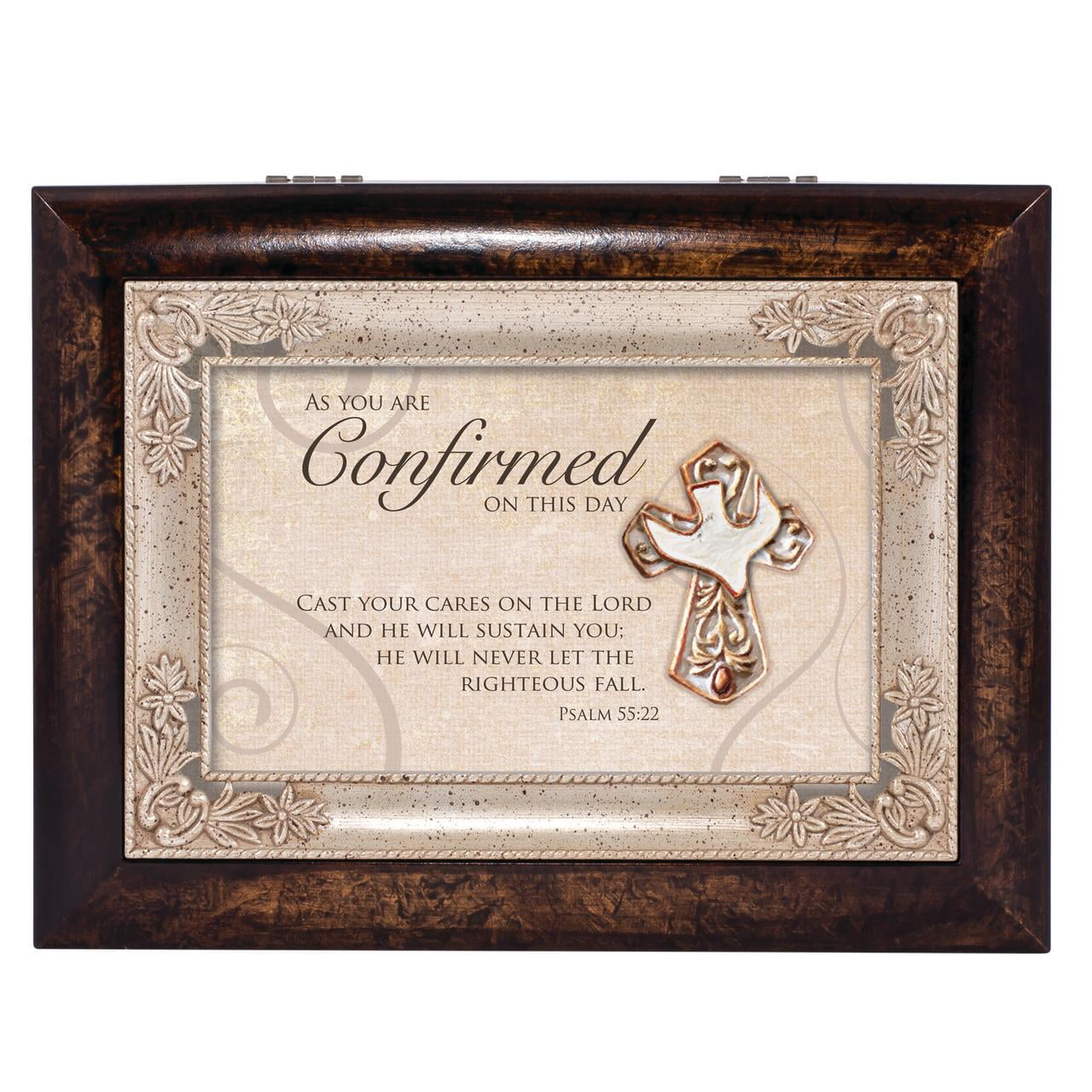 Cottage Garden Italian Inspired Inspirational Music Box - Confirmation Plays Amazing Grace