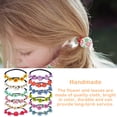 thumbnail image 3 of Jumpingount Diadema de flores 70s trajes para mujeres Hippie disfraz elástico bohemio dama de honor fiesta decoraciones boda suministros playa rosa Type3 NO3 Jumpingount AP008967-08B, 3 of 6