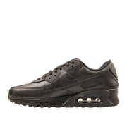 Mens Nike Air Max 90 LTR Leather Triple Black Blk/Blk-Blk (CZ5594 001) - 8.5