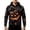 Black, variant on JIAYUE Men Halloween Hoodie Pumpkin Graphic Vintage Wash Drawstring Hood Long Sleeve Loose Sweatshirt for Casual Party