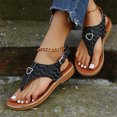 thumbnail image 4 of LSLJS Women's Sandals Flip Flops Beach Slippers Summer Pinch Toe Flat Shoes, 4 of 7