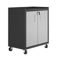 thumbnail image 7 of Fortress Textured Metal 31.5" Garage Mobile Cabinet with 2 Adjustable Shelves in Grey, 7 of 7