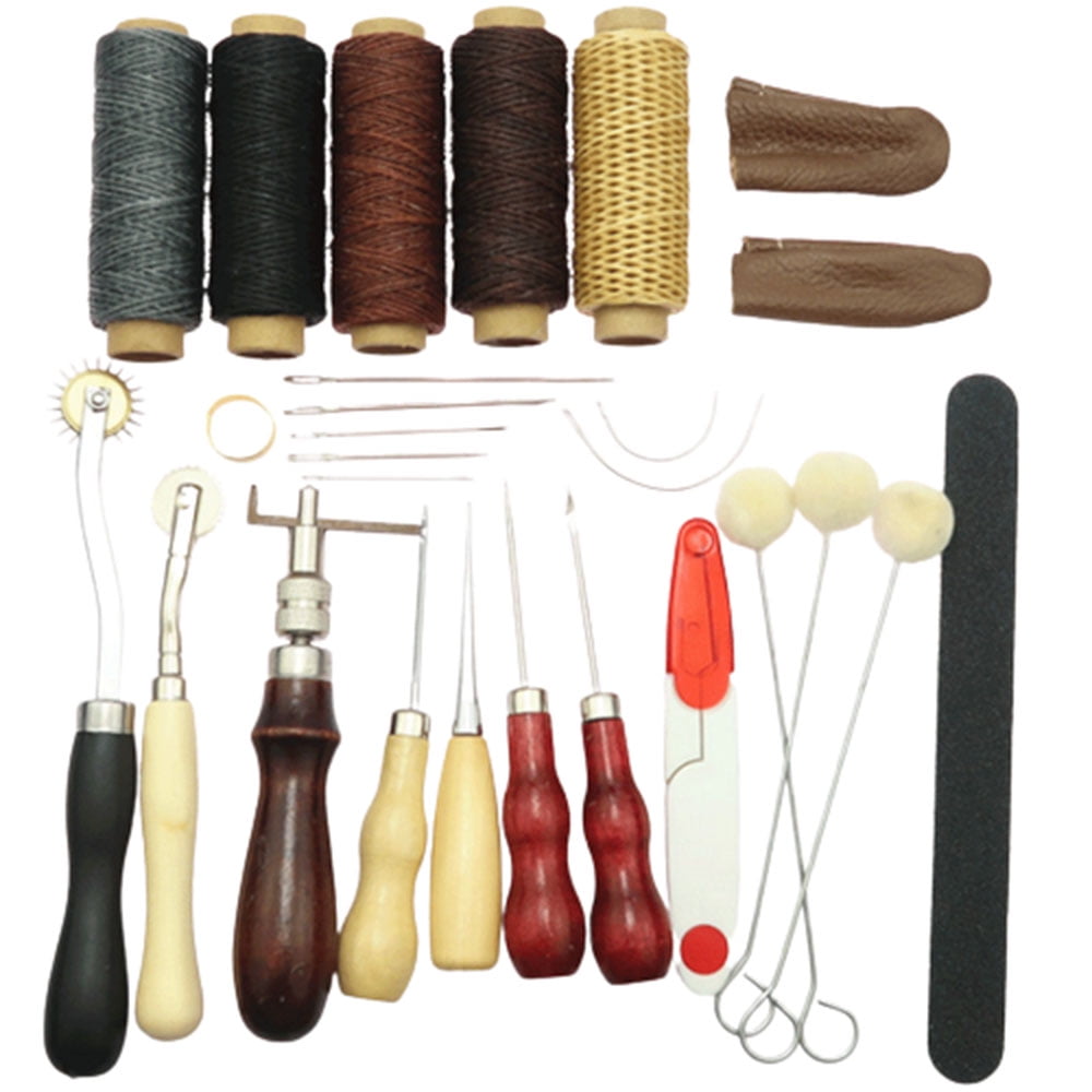 SUTENG Repair Kit, Leather Sewing Repair Kit with Sewing Thread, Large