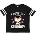 thumbnail image 3 of Inktastic I Love My Grammy with Cute Penguin and Hearts Girls Toddler T-Shirt, 3 of 5