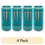 (4 pack) Monster Ultra Fiesta Mango, Sugar Free Energy Drink, 16 fl oz Single Aluminum Can
