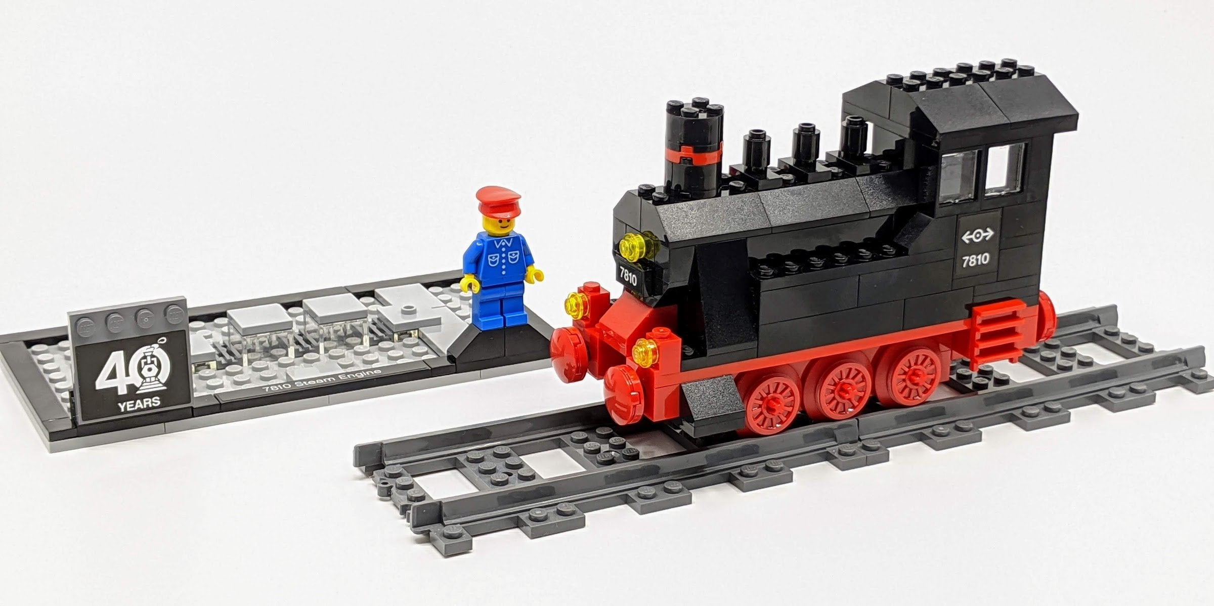LEGO Steam Engine 40 Years Exclusive 188 Piece Building Set 40370