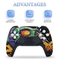 thumbnail image 4 of Psychedelic Zombie Skull Print PS5/PS5 Pro/PS5 Slim Digital Disc Skin Sticker For Console And Controller Skins, 4 of 7