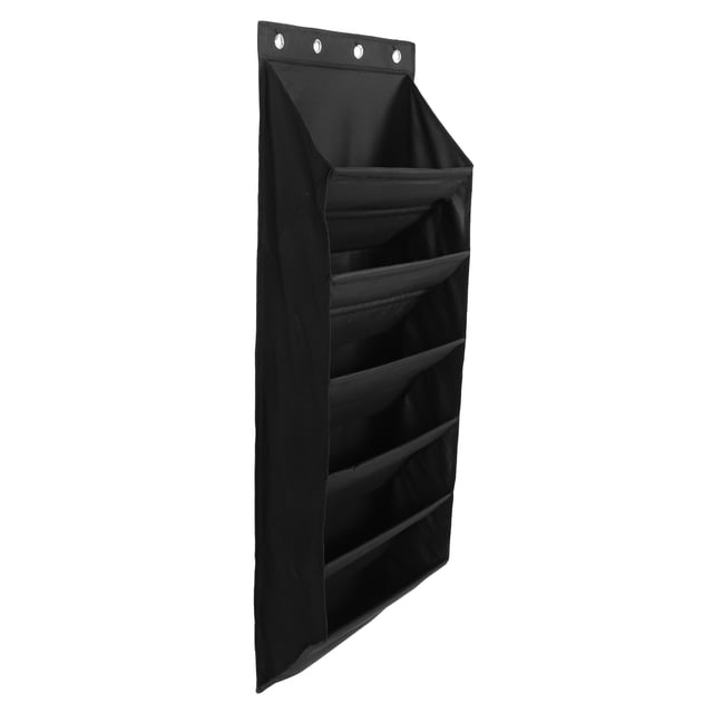 unbranded Organizador De Puerta Para Zapatos Negro Con Colgante Y Bolsillos Para Almacenamiento