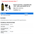 thumbnail image 2 of Electric Fuel Pump - Compatible with 1999 - 2003 RX300 3.0L V6 2000 2001 2002, 2 of 2