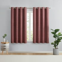 Eclipse Auden Traditional Red Grommet Blackout Single Curtain Panel, 52" x 63"